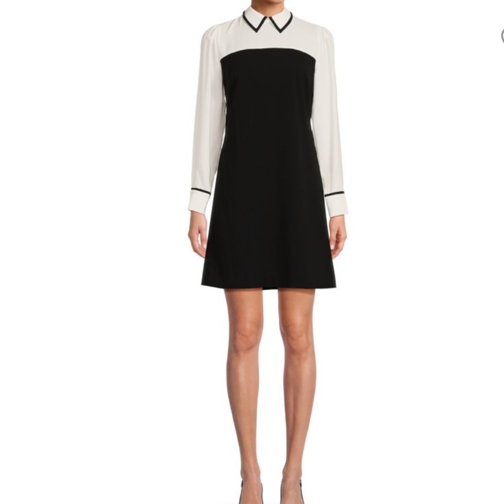 Tommy Hilfiger Point Collar A line Mini Dress - Picture 2 of 15